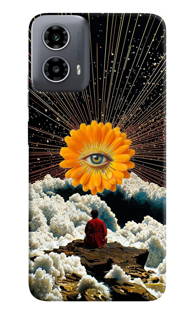 Cosmic Flower Moto G34 5G Hard Case Back Cover by Casekaro