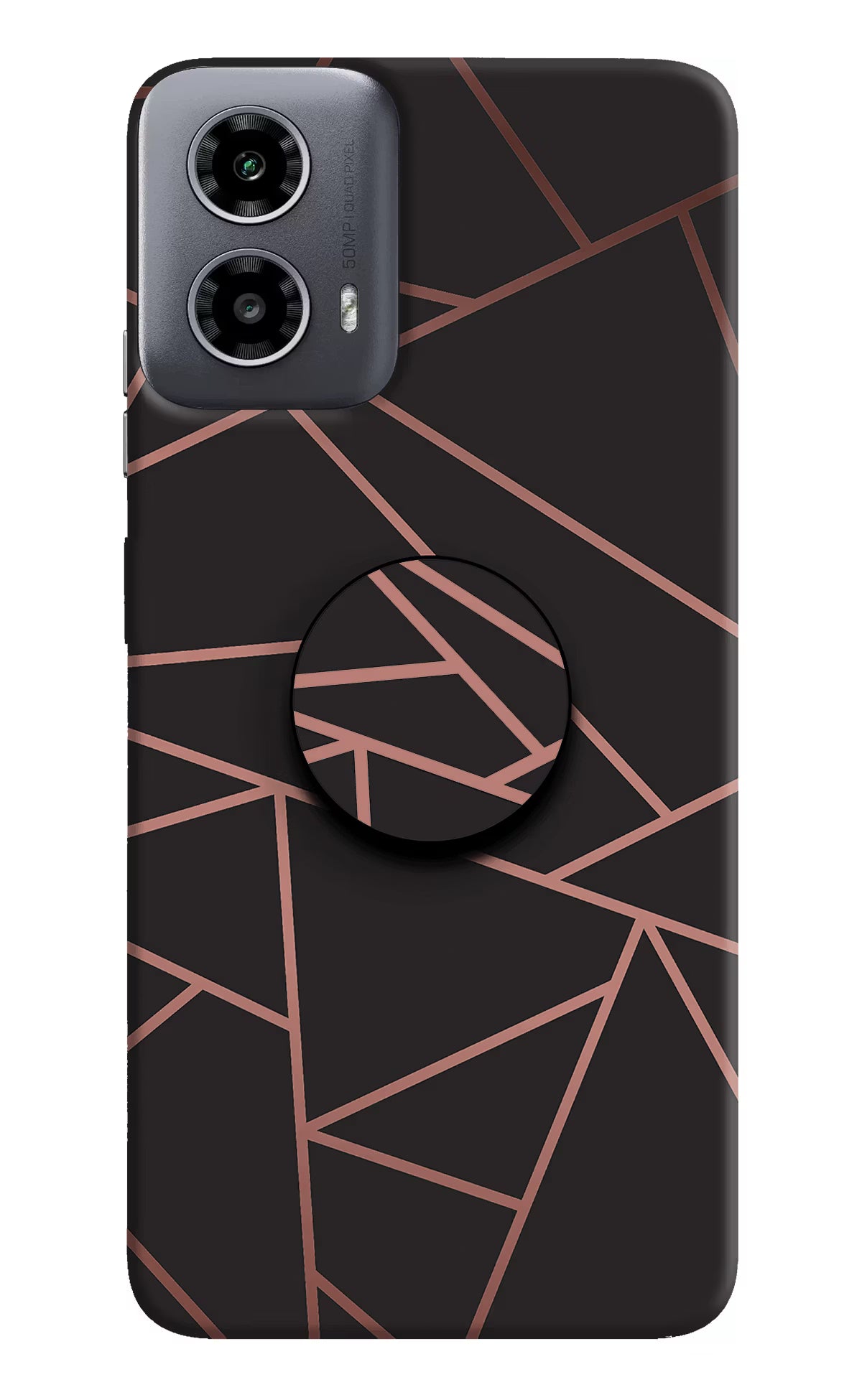 Geometric Pattern Moto G34 5G Pop Case by Casekaro