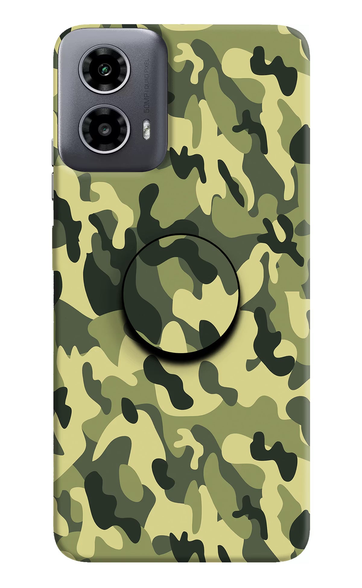 Camouflage Moto G34 5G Pop Case by Casekaro
