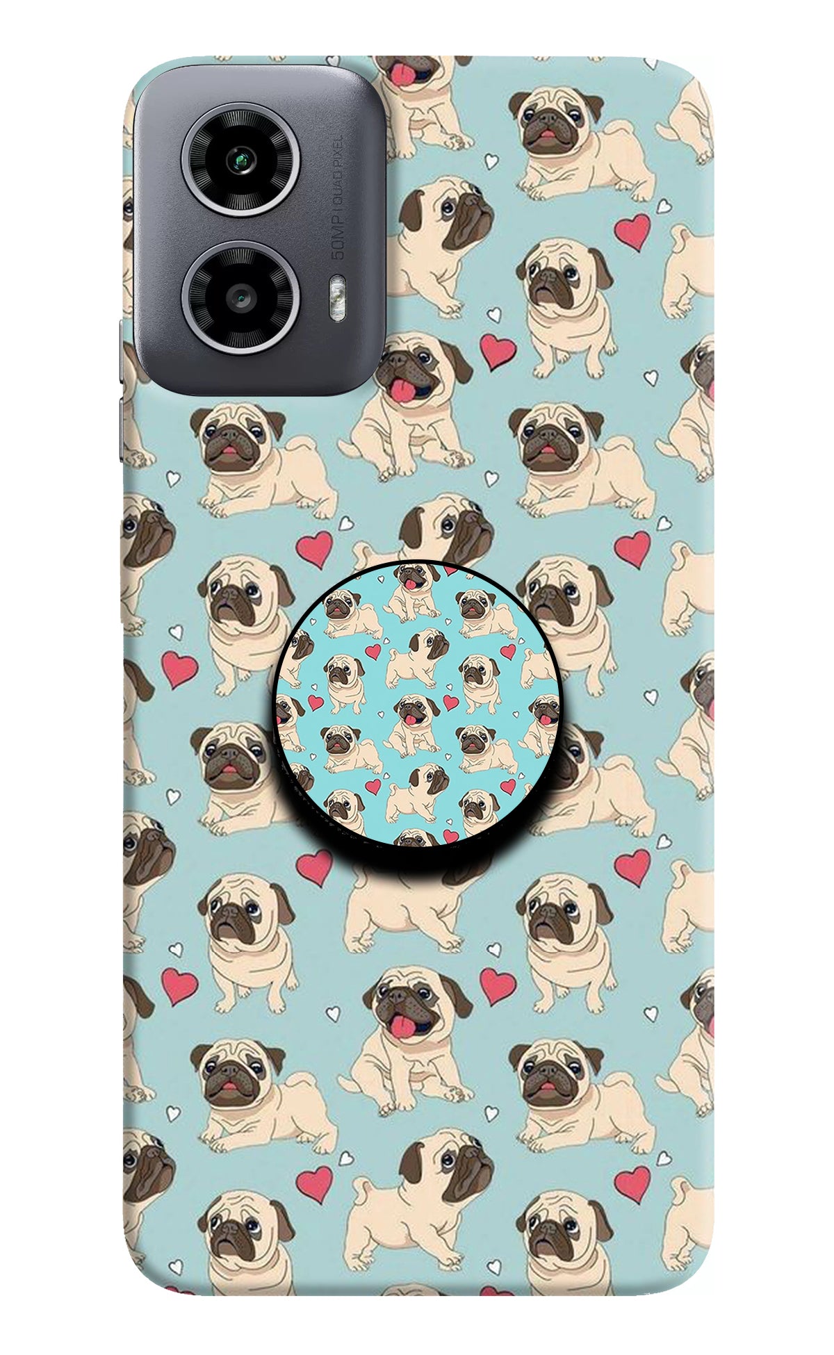 Pug Dog Moto G34 5G Pop Case