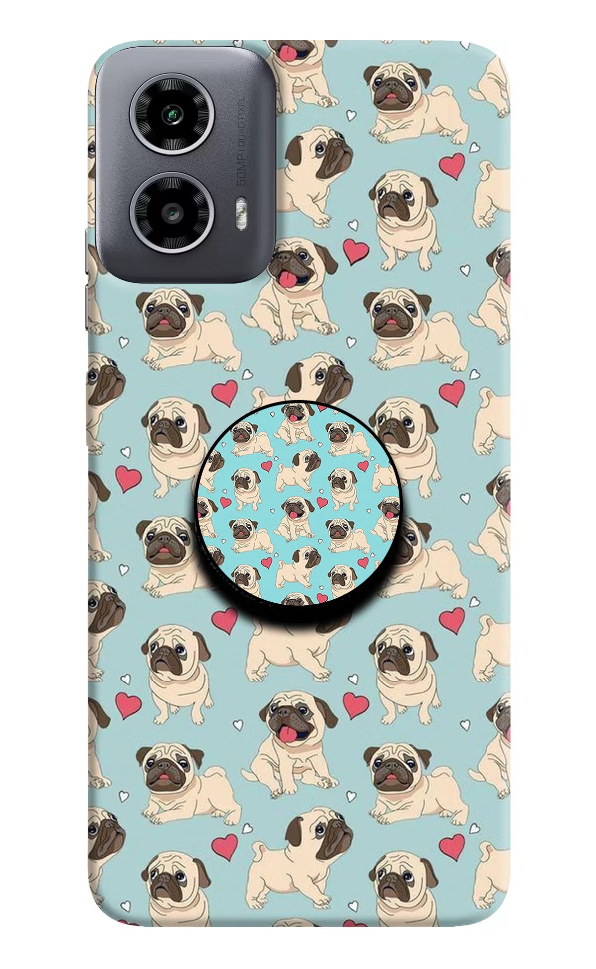 Pug Dog Moto G34 5G Pop Case by Casekaro