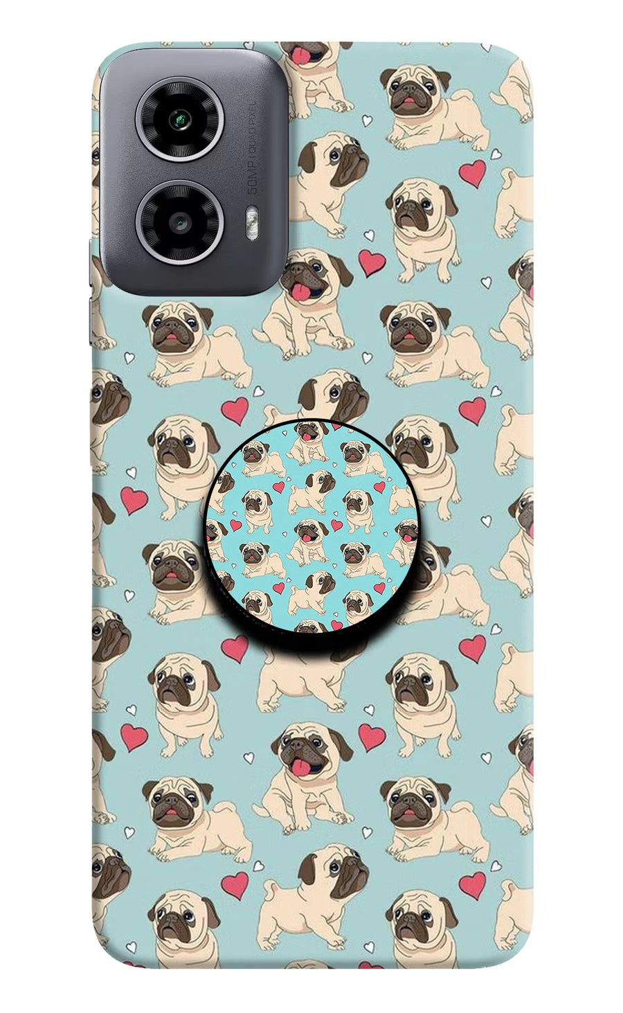 Pug Dog Moto G34 5G Pop Case, Hard case