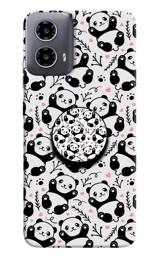 Cute Panda Moto G34 5G Pop Case by Casekaro