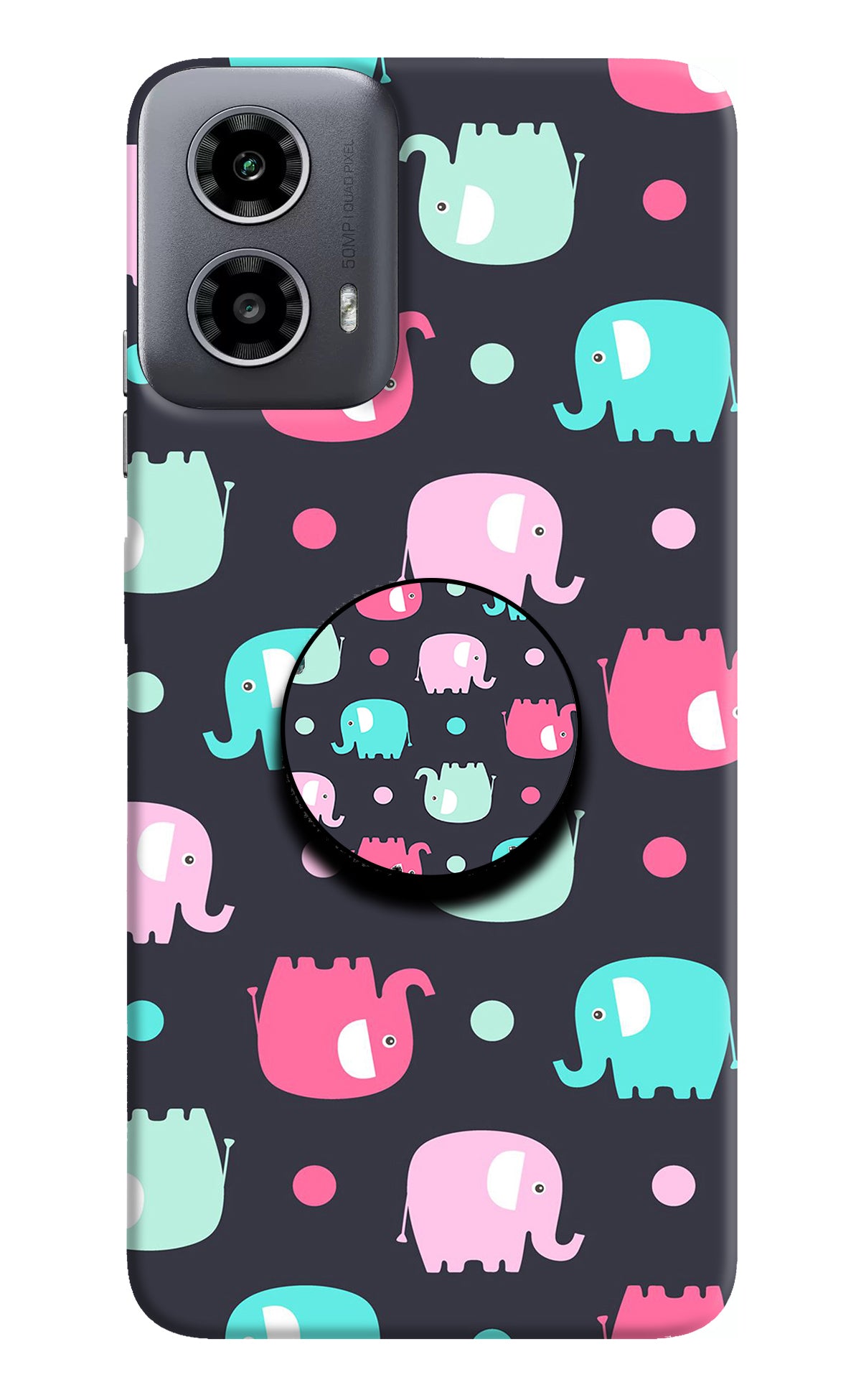 Baby Elephants Moto G34 5G Pop Case