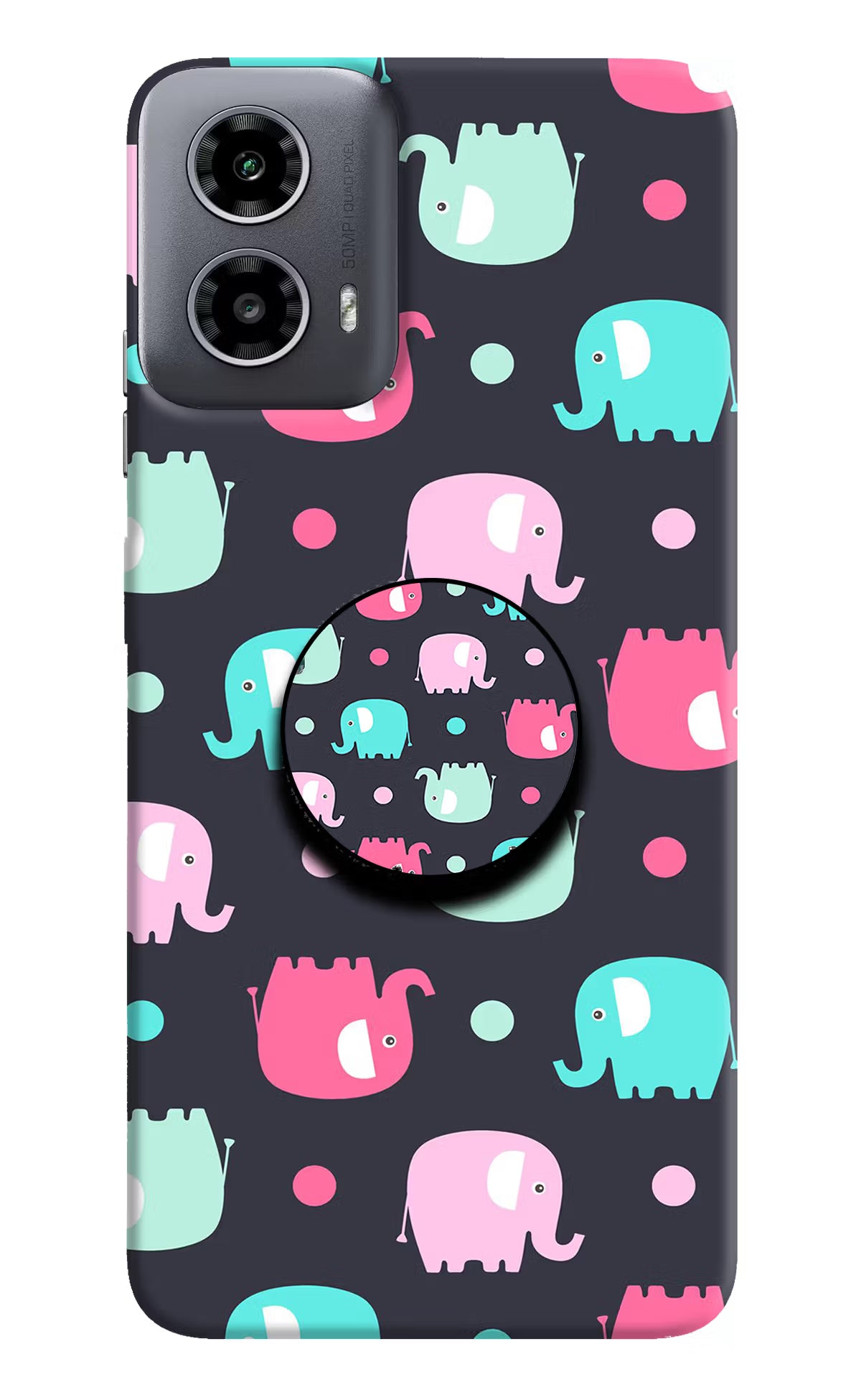 Baby Elephants Moto G34 5G Pop Case by Casekaro