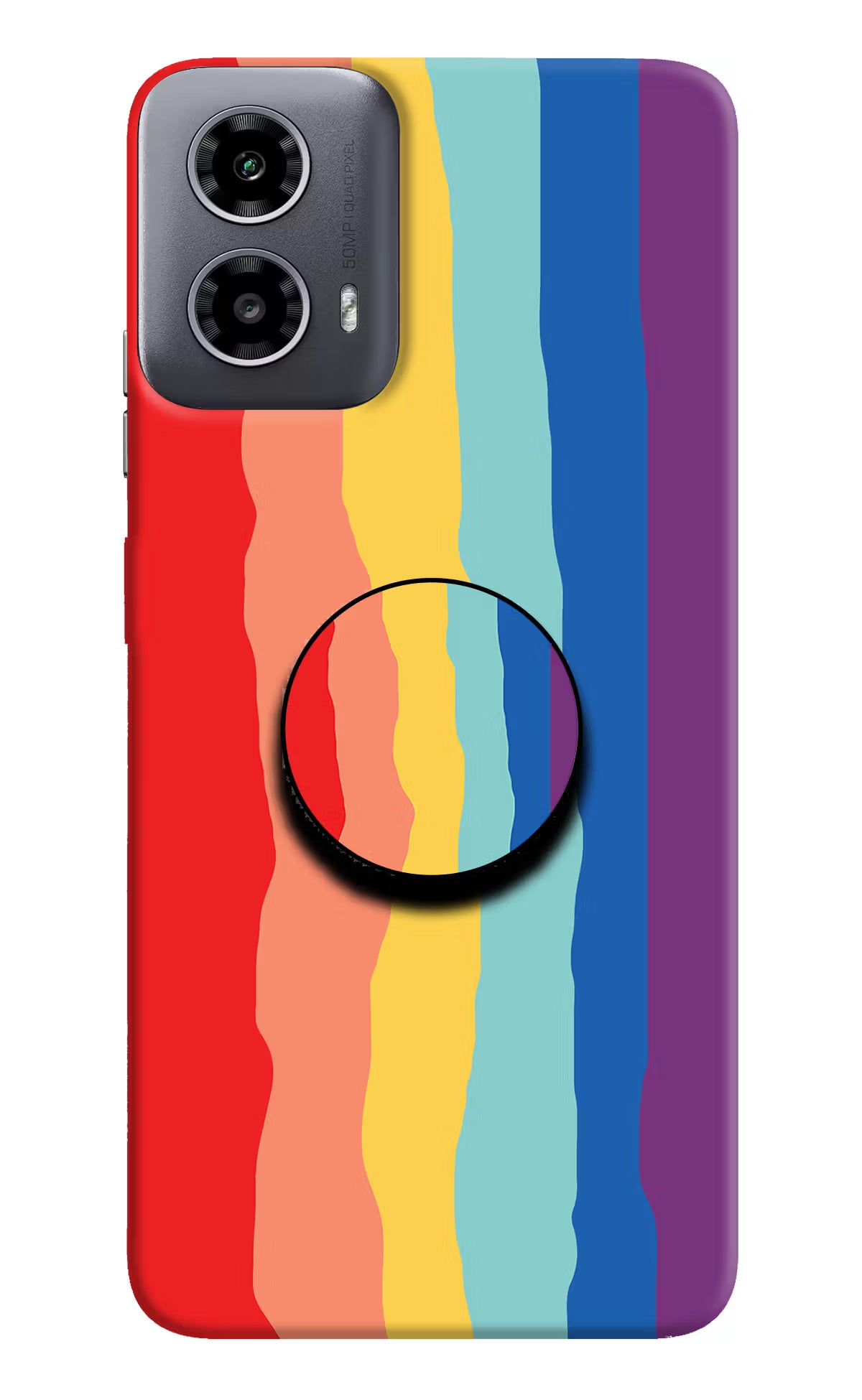 Rainbow Moto G34 5G Pop Case by Casekaro