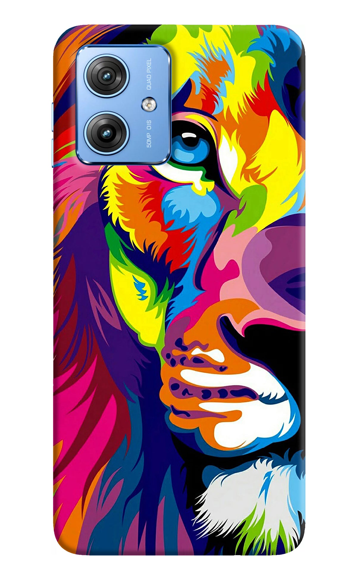 Lion Half Face Moto G64 5G Back Cover