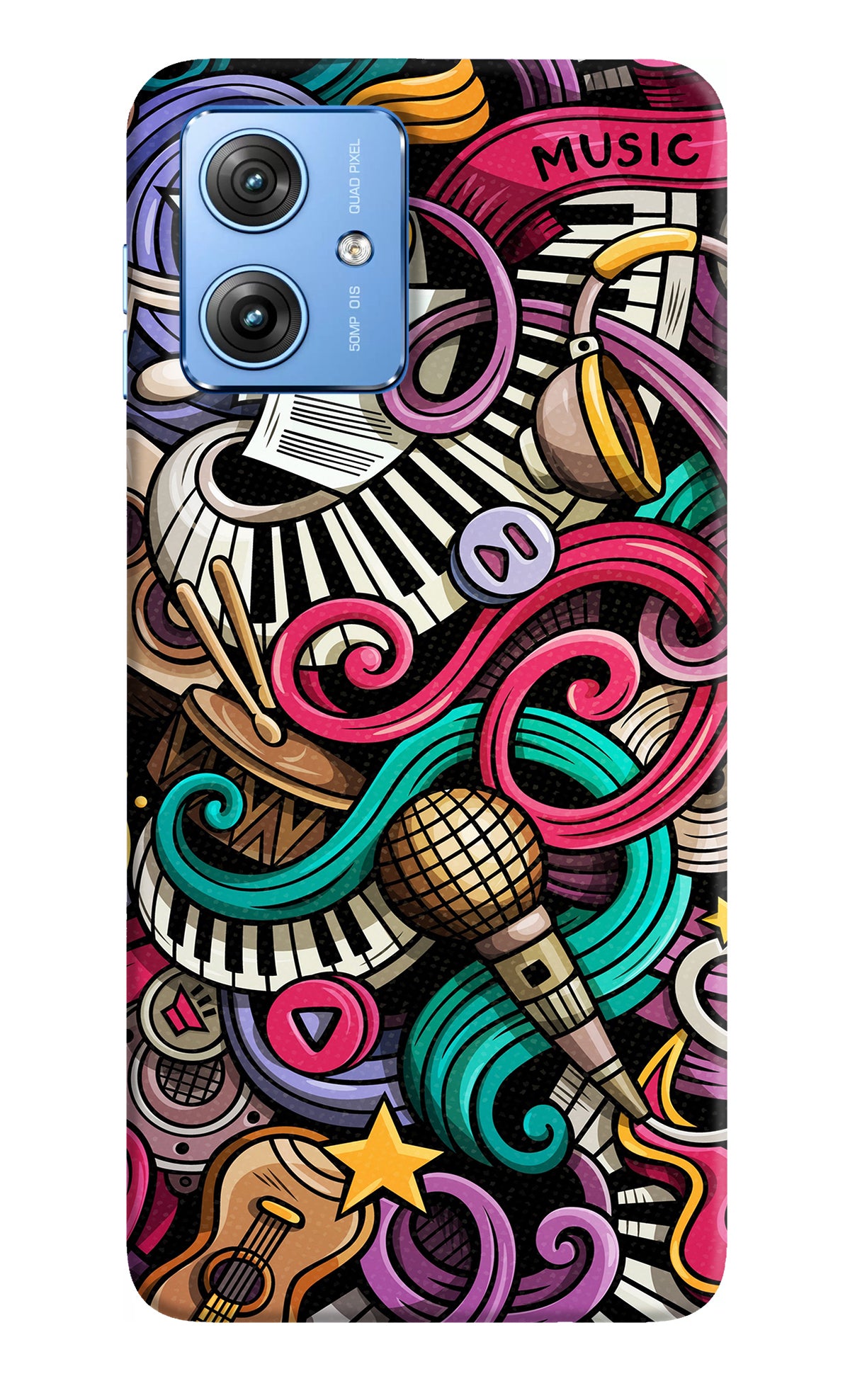 Music Abstract Moto G64 5G Back Cover