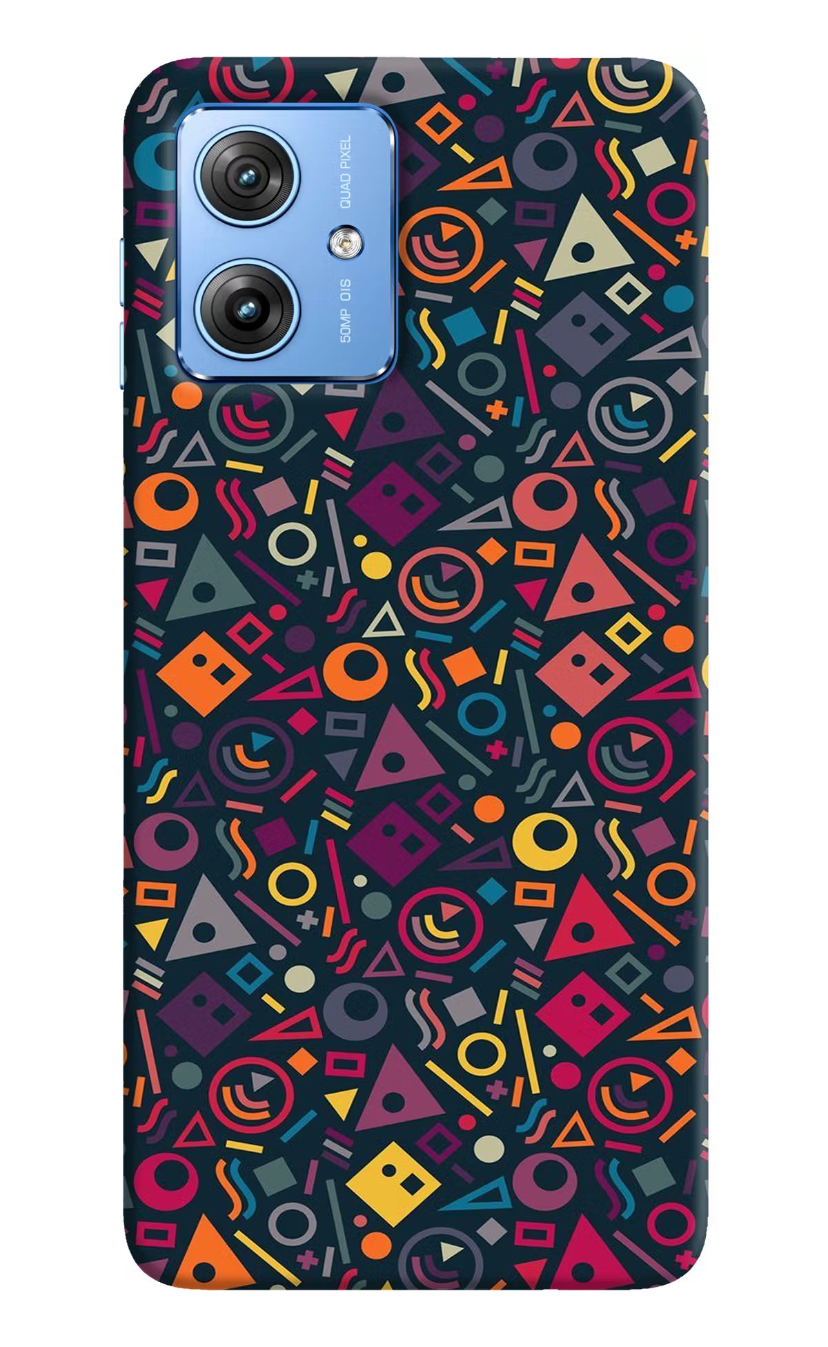 Geometric Abstract Moto G64 5G Hard Case Back Cover by Casekaro