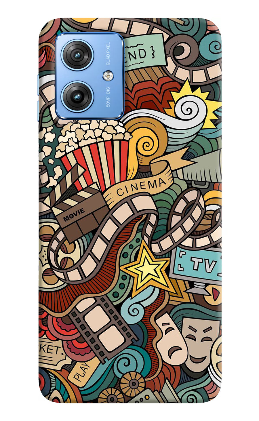 Cinema Abstract Moto G64 5G Back Cover, Hard case