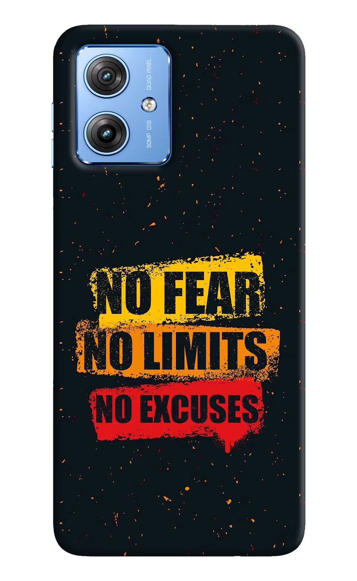 No Fear No Limits No Excuse Moto G64 5G Hard Case Back Cover by Casekaro
