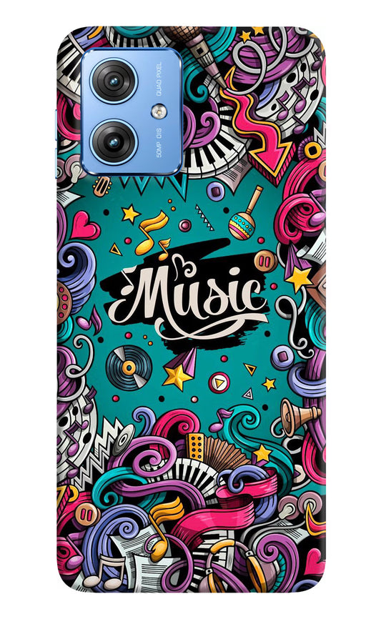 Music Graffiti Moto G64 5G Hard Case Back Cover by Casekaro