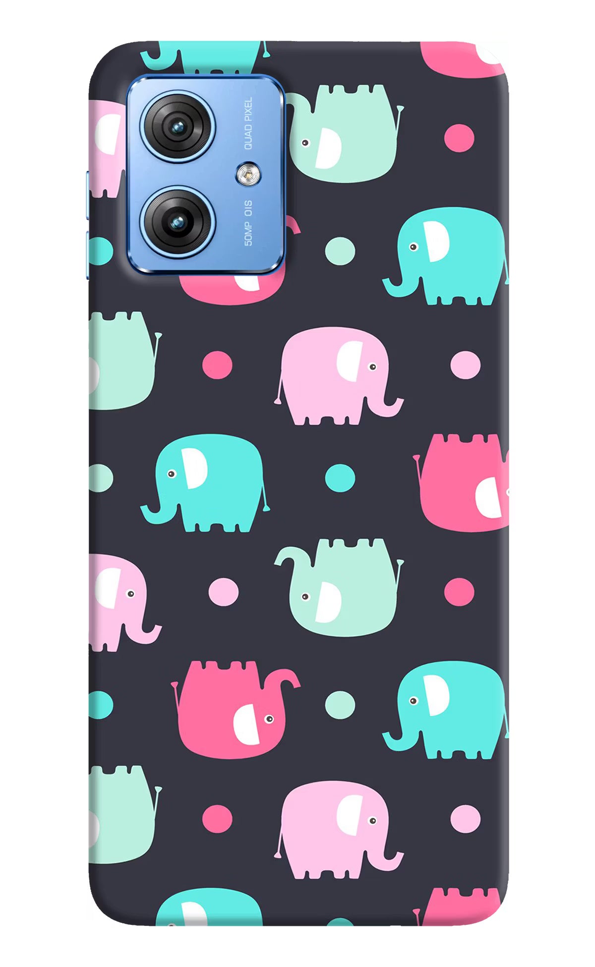 Elephants Moto G64 5G Hard Case Back Cover by Casekaro