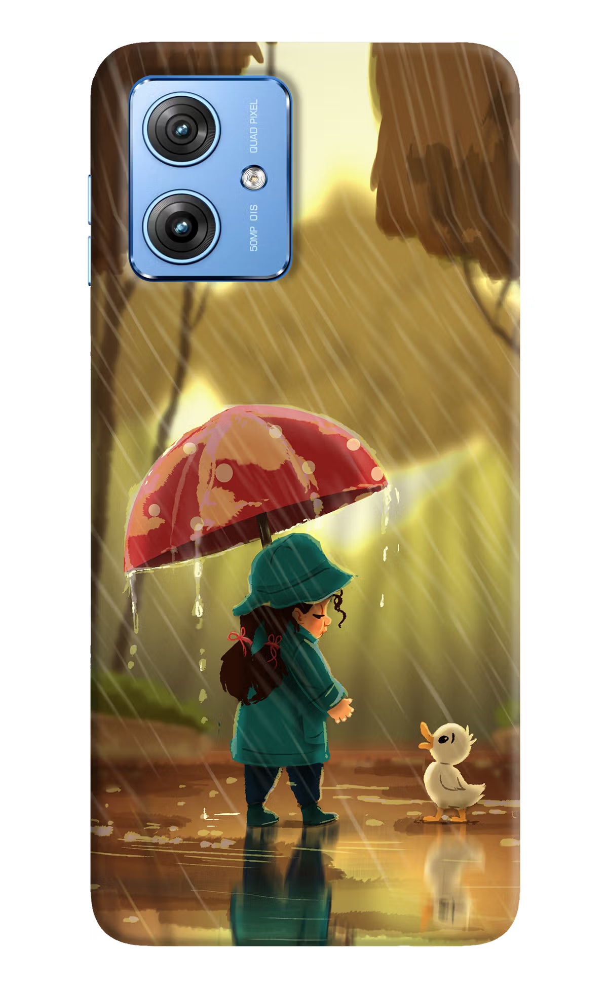 Rainy Day Moto G64 5G Hard Case Back Cover by Casekaro