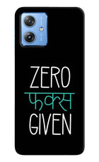Zero Fucks Given Moto G64 5G Hard Case Back Cover by Casekaro