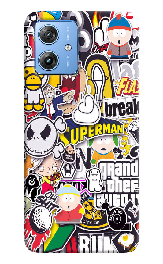 Sticker Bomb Moto G64 5G Hard Case Back Cover by Casekaro