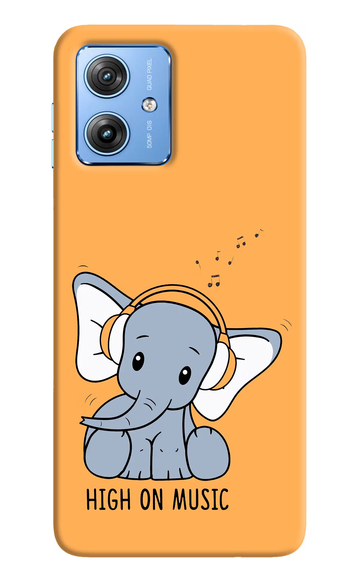 High On Music Moto G64 5G Hard Case Back Cover by Casekaro