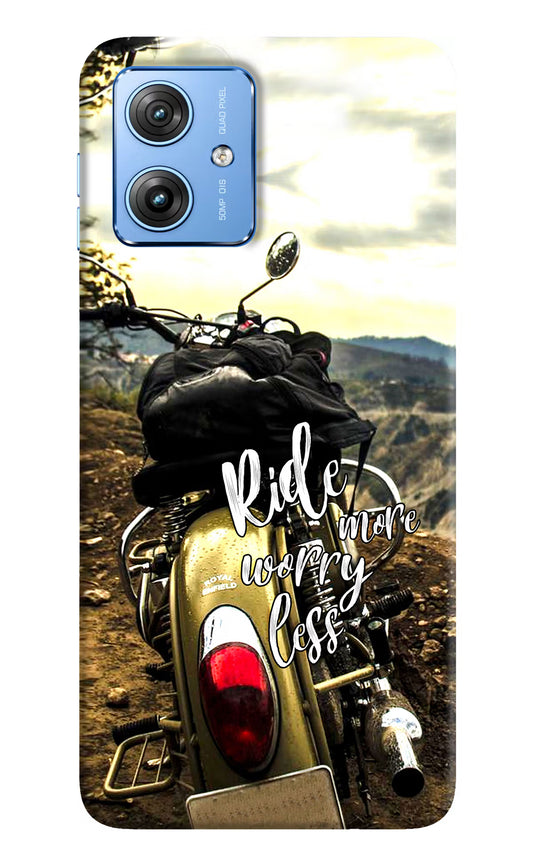 Ride More Worry Less Moto G64 5G Hard Case Back Cover by Casekaro