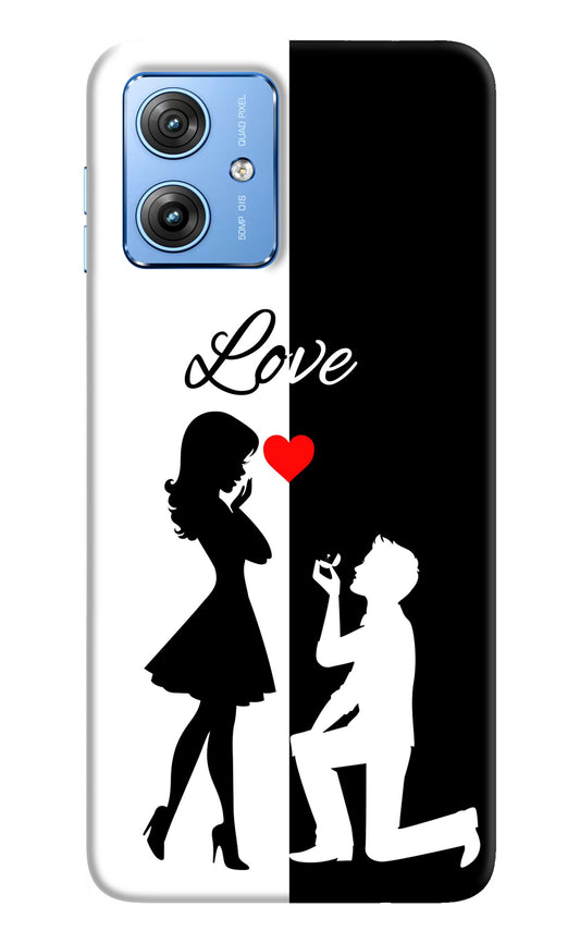 Love Propose Black And White Moto G64 5G Back Cover