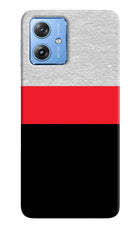 Tri Color Pattern Moto G64 5G Hard Case Back Cover by Casekaro