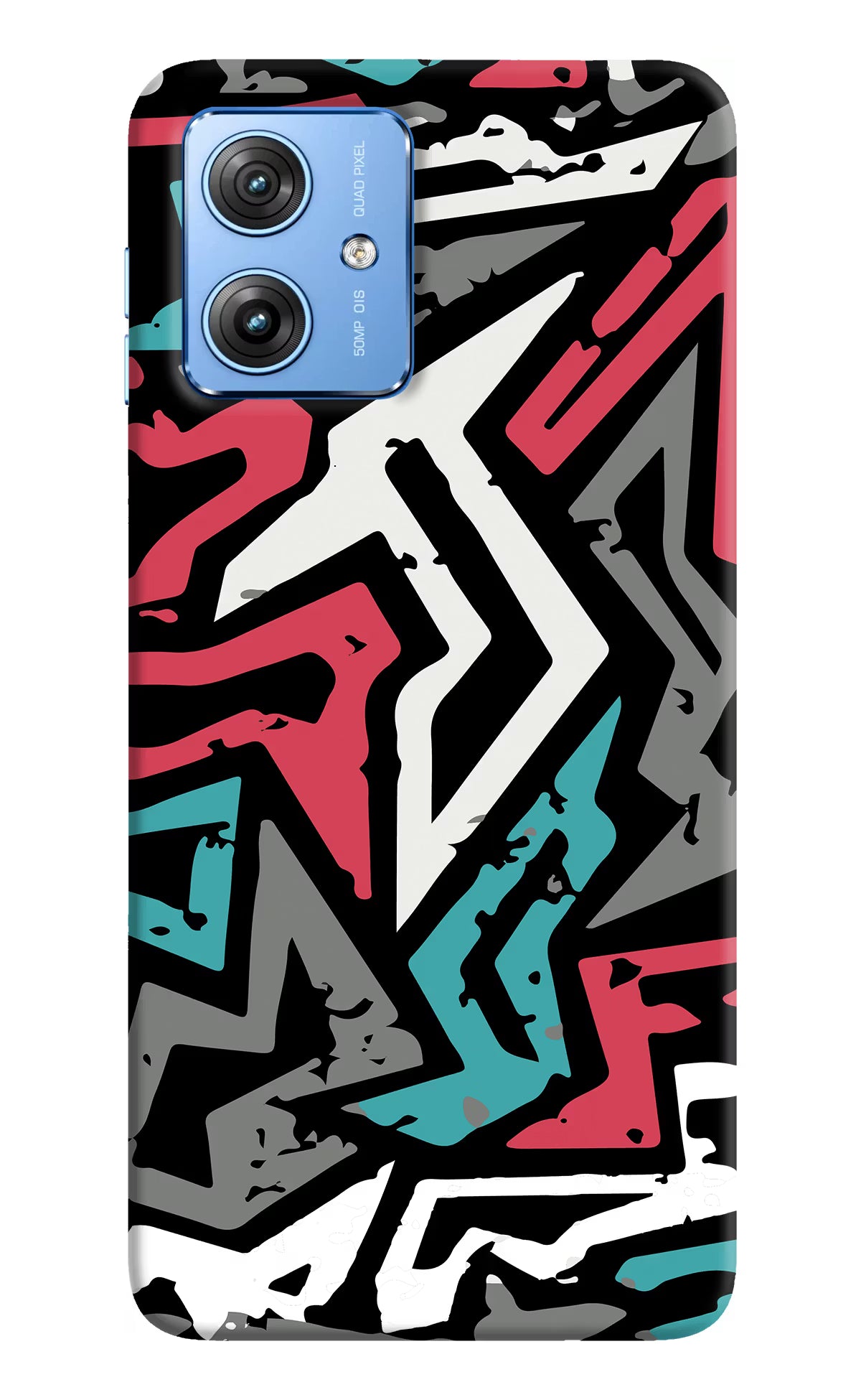 Geometric Graffiti Moto G64 5G Hard Case Back Cover by Casekaro