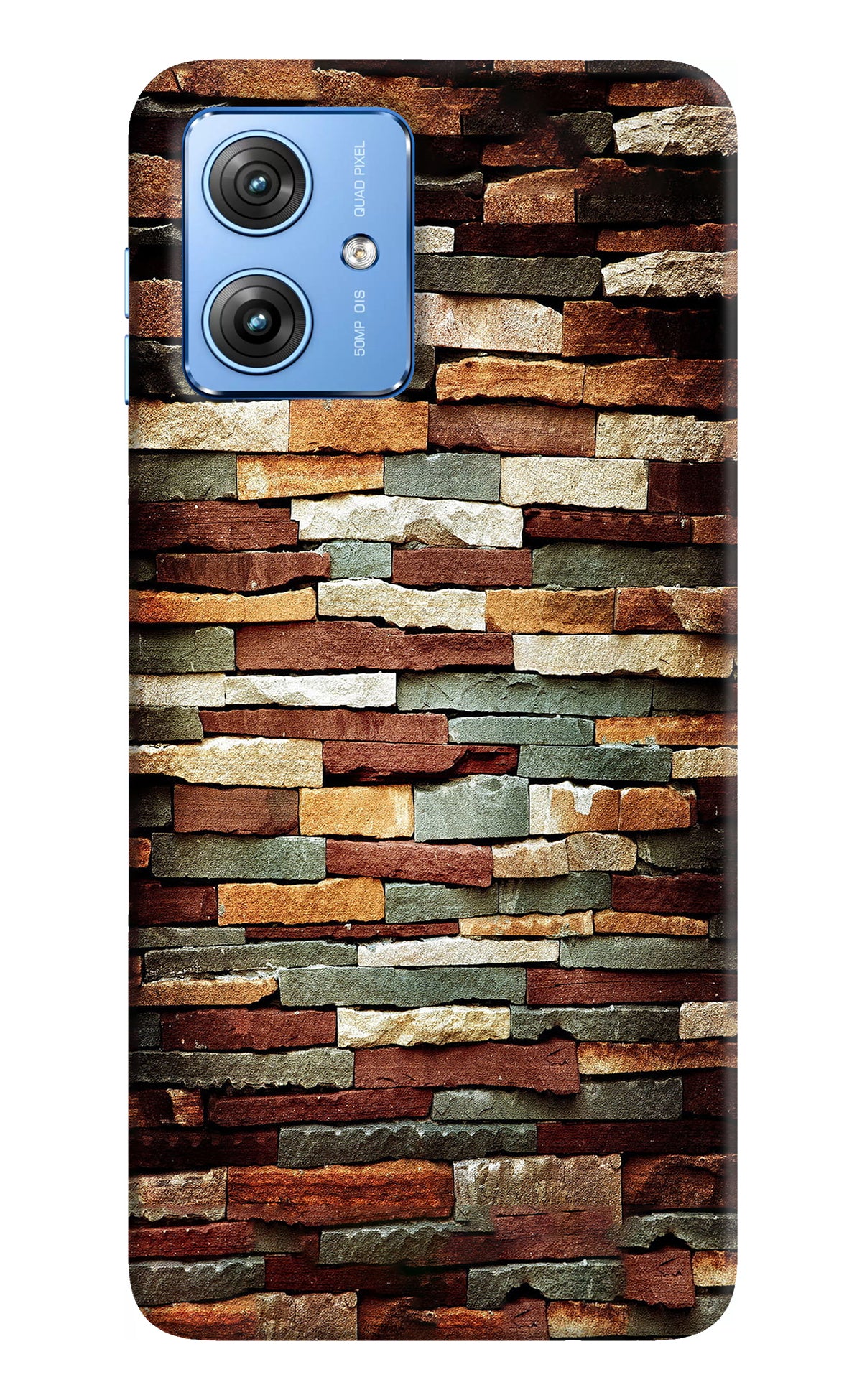 Bricks Pattern Moto G64 5G Back Cover