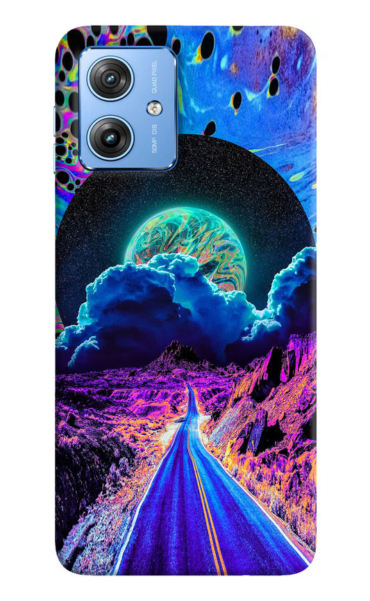 Psychedelic Painting Moto G64 5G Hard Case Back Cover by Casekaro