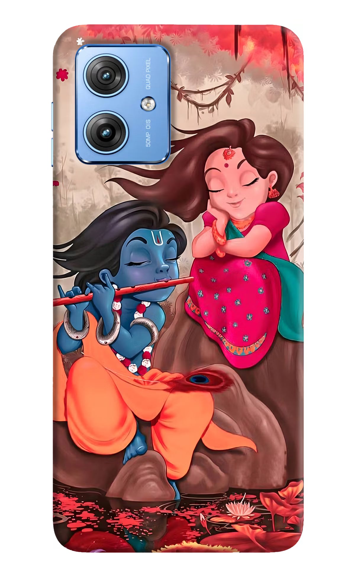 Radhe Krishna Moto G64 5G Hard Case Back Cover by Casekaro