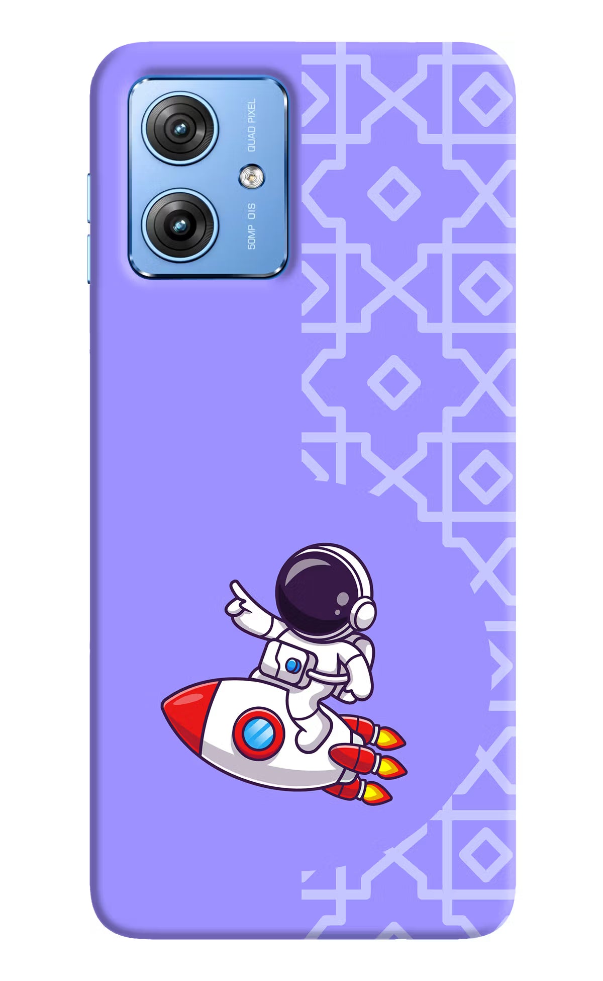 Cute Astronaut Moto G64 5G Hard Case Back Cover by Casekaro