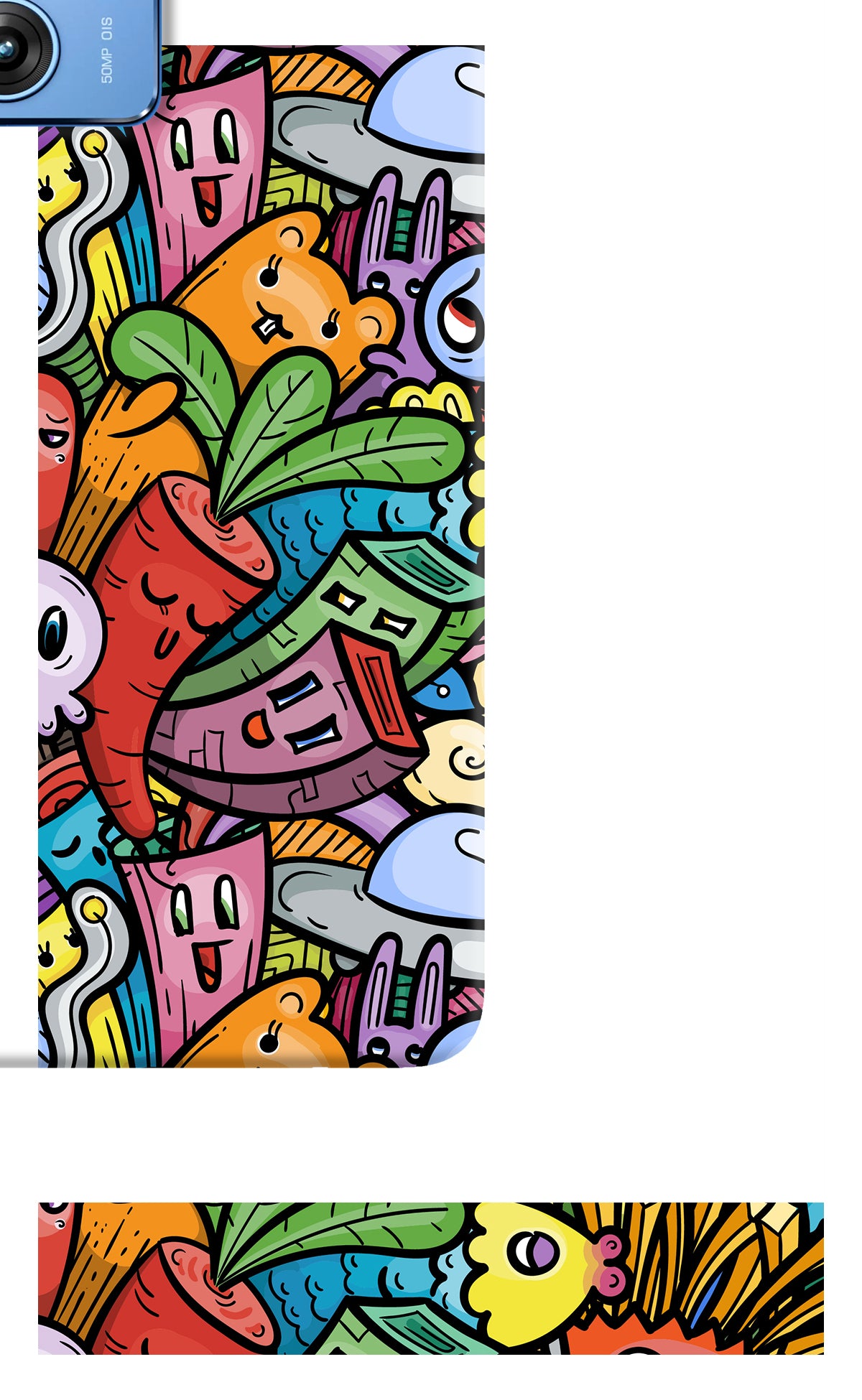 Veggie Doodle Moto G64 5G Back Cover