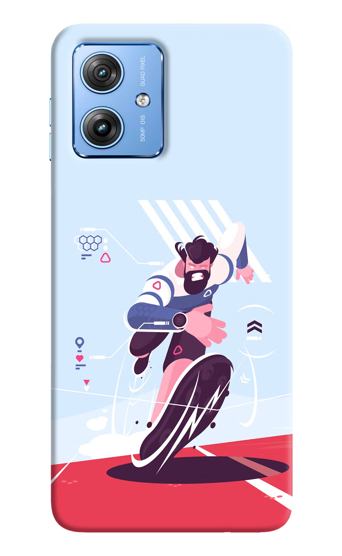 Run Pro Moto G64 5G Hard Case Back Cover by Casekaro