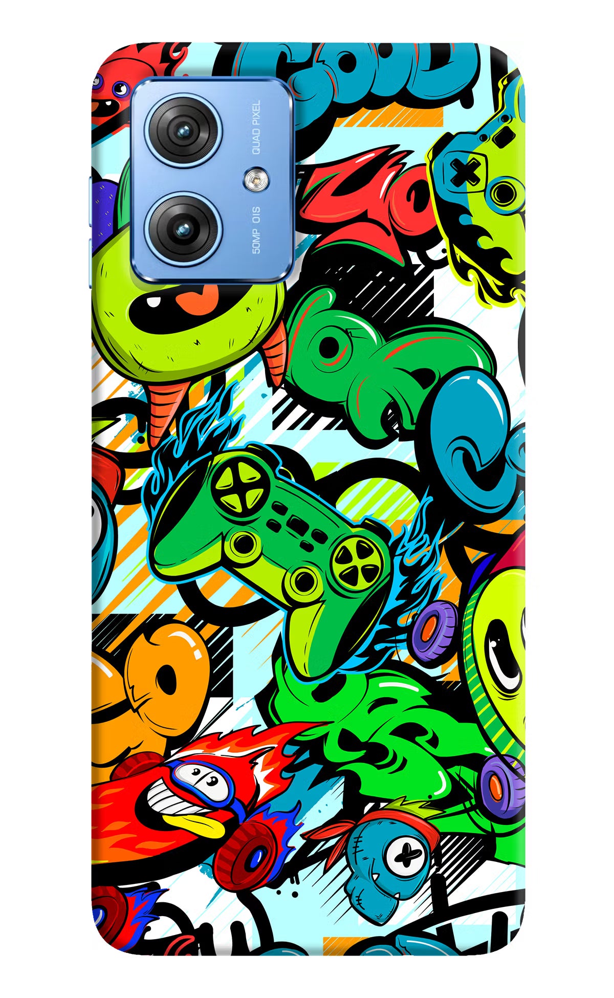 Game Doodle Moto G64 5G Hard Case Back Cover by Casekaro