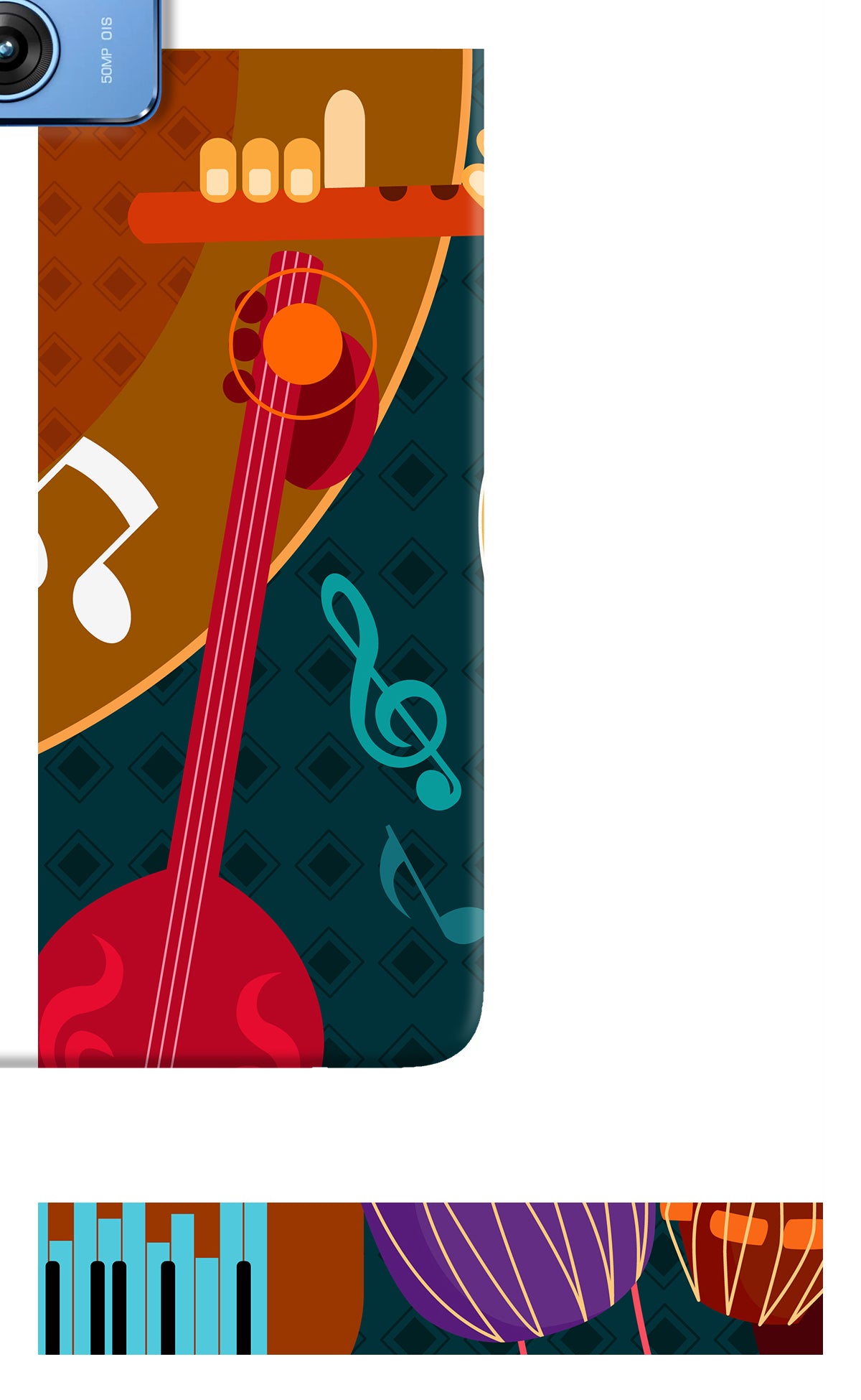 Music Instrument Moto G64 5G Back Cover