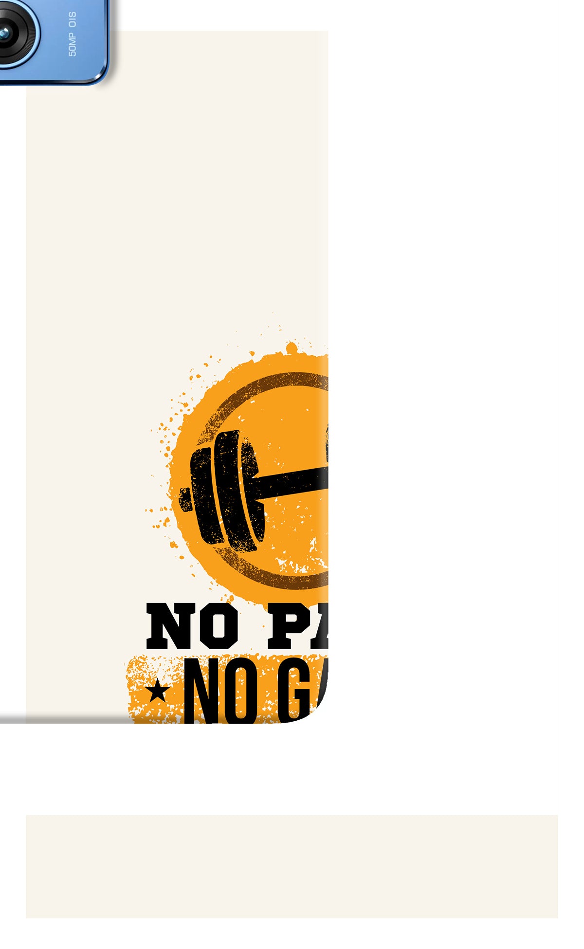 No Pain No Gain Moto G64 5G Back Cover