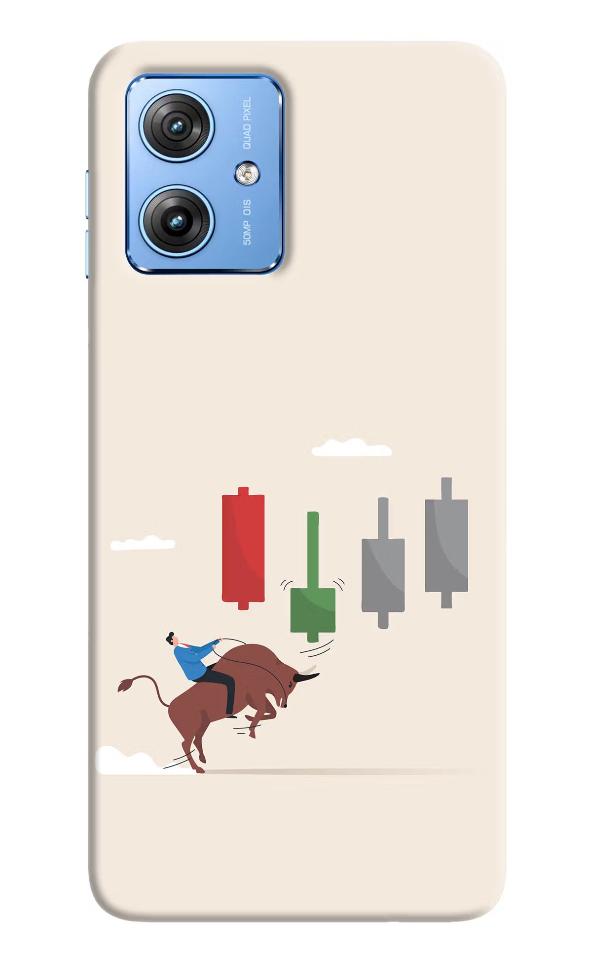 Bull Trading Momentum Moto G64 5G Hard Case Back Cover by Casekaro