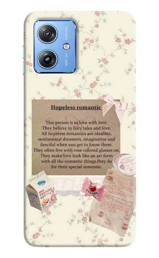 Hopeless Romantic Moto G64 5G Hard Case Back Cover by Casekaro