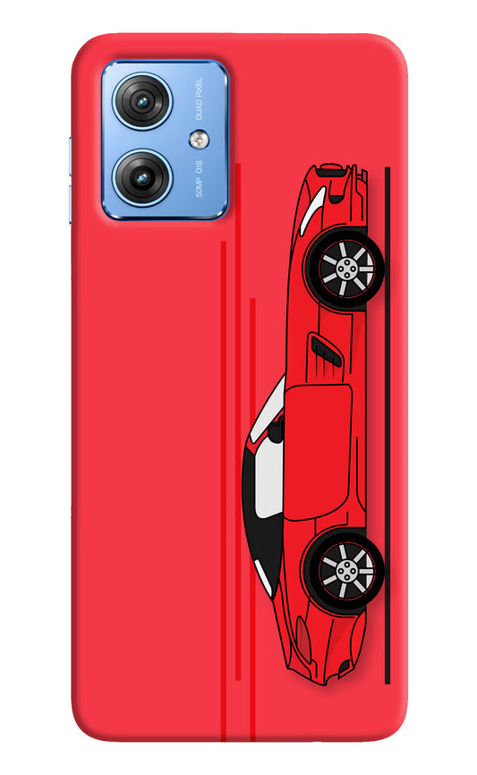 Red Velocity Moto G64 5G Hard Case Back Cover by Casekaro