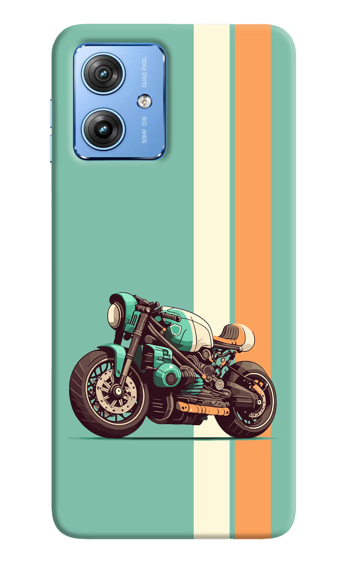 Striped Moto Drift Moto G64 5G Hard Case Back Cover by Casekaro