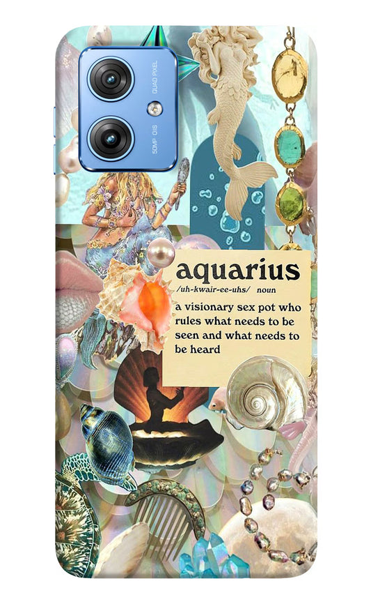 Aquarius Zodiac Moto G64 5G Hard Case Back Cover by Casekaro