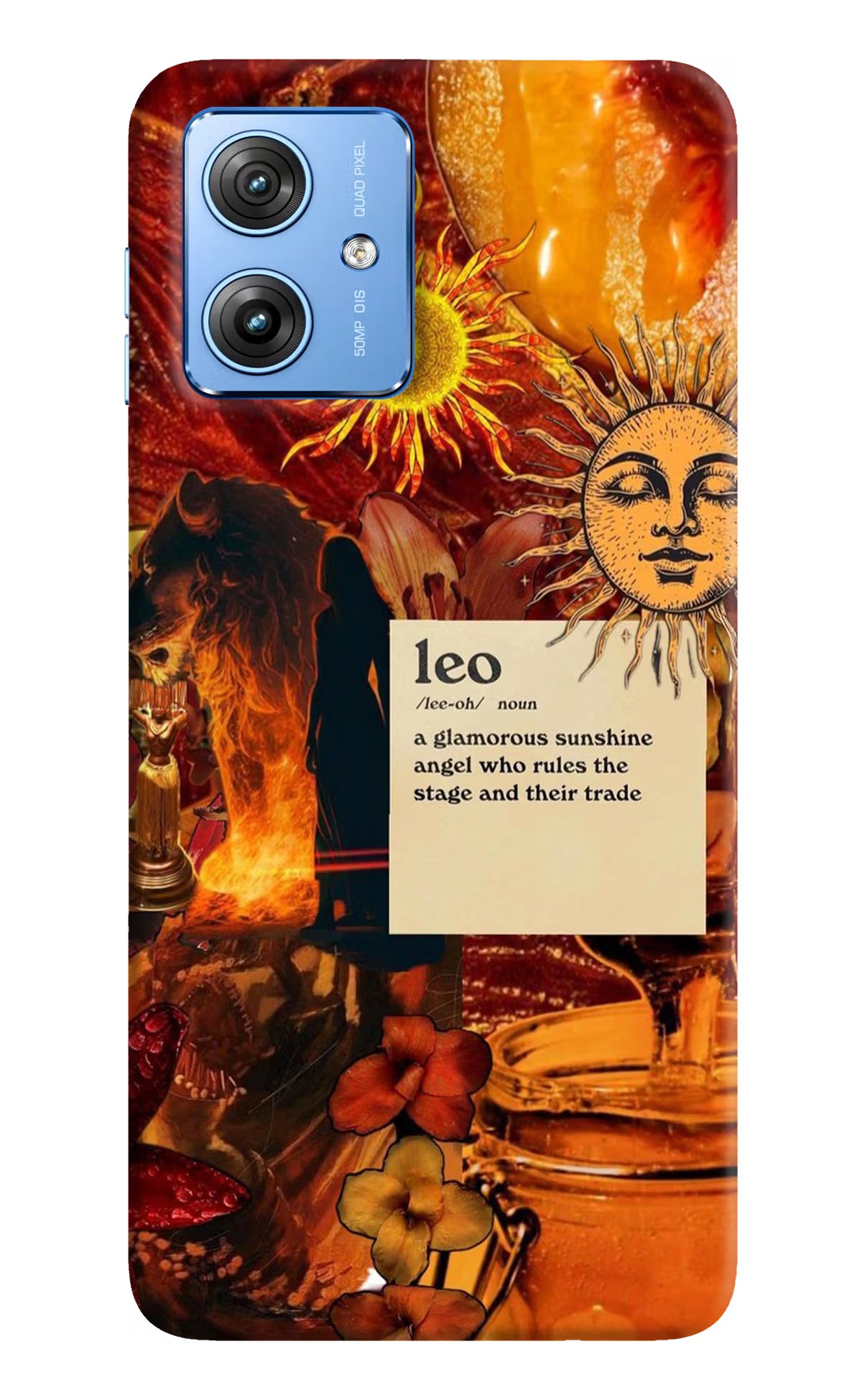 Leo Zodiac Moto G64 5G Hard Case Back Cover by Casekaro