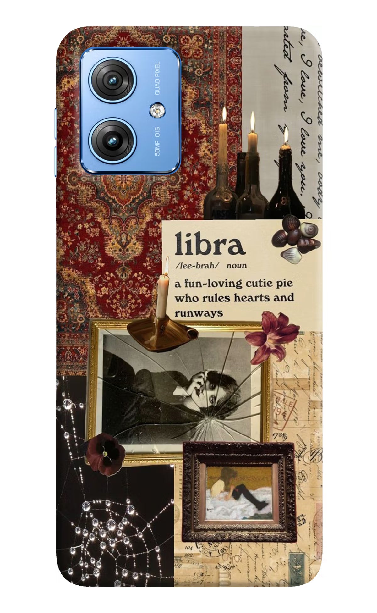 Libra Zodiac Moto G64 5G Hard Case Back Cover by Casekaro