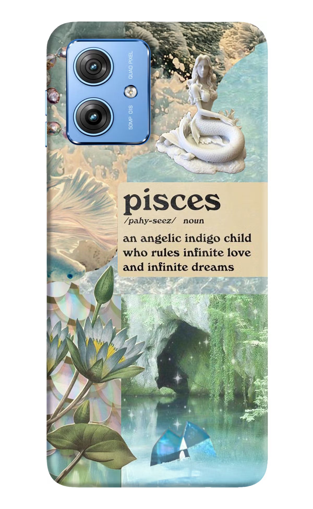 Pisces Zodiac Moto G64 5G Hard Case Back Cover by Casekaro