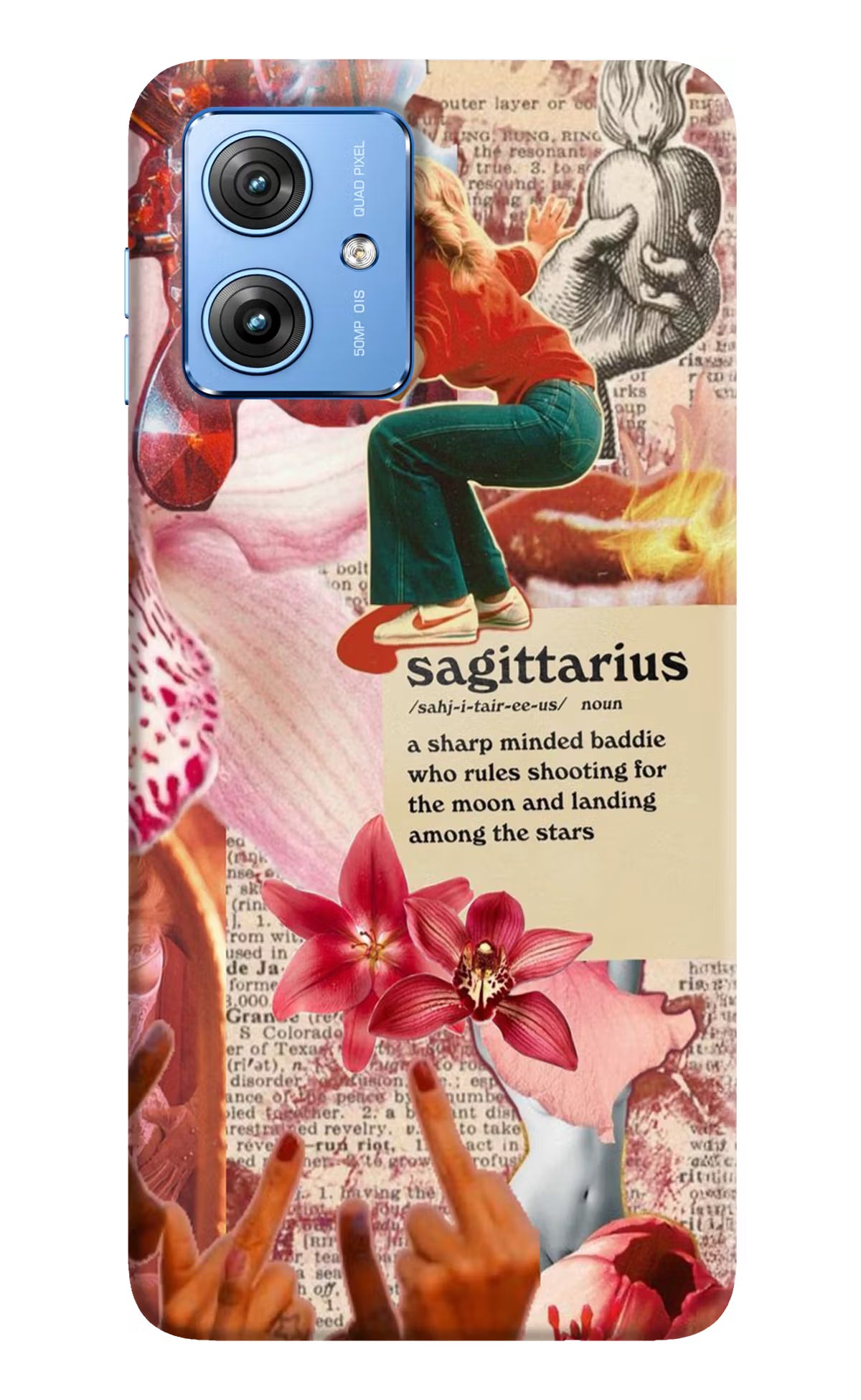 Sagittarius Zodiac Moto G64 5G Hard Case Back Cover by Casekaro