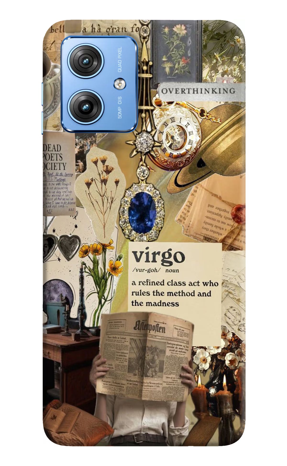Virgo Zodiac Moto G64 5G Hard Case Back Cover by Casekaro