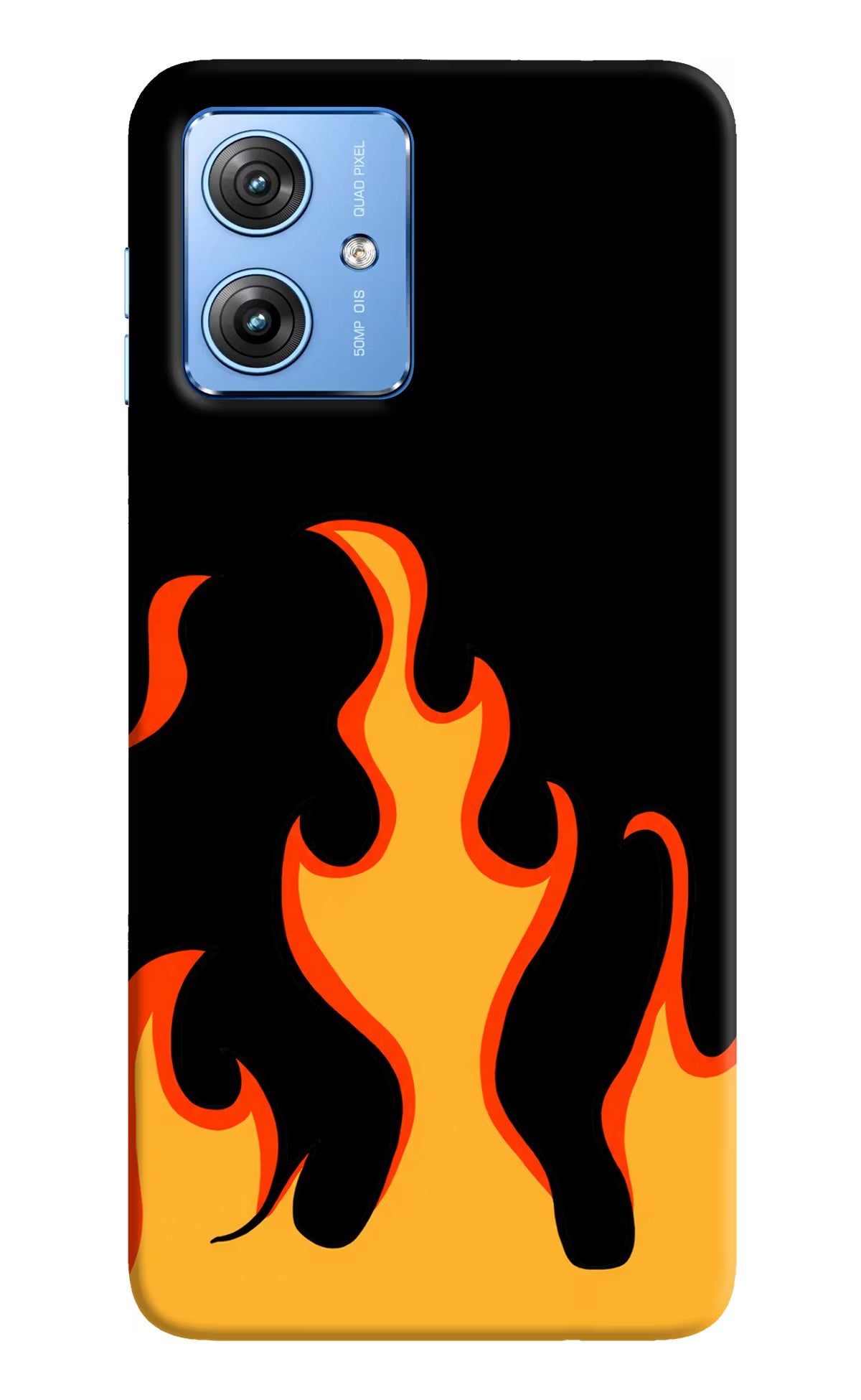 Fired Up – Black Moto G64 5G Hard Case Back Cover by Casekaro