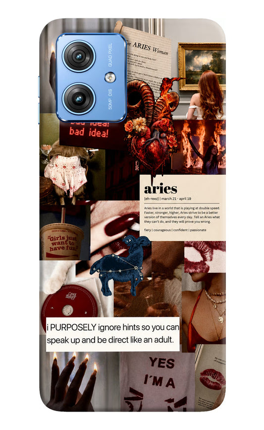 Zodiac Aries Moto G64 5G Hard Case Back Cover by Casekaro