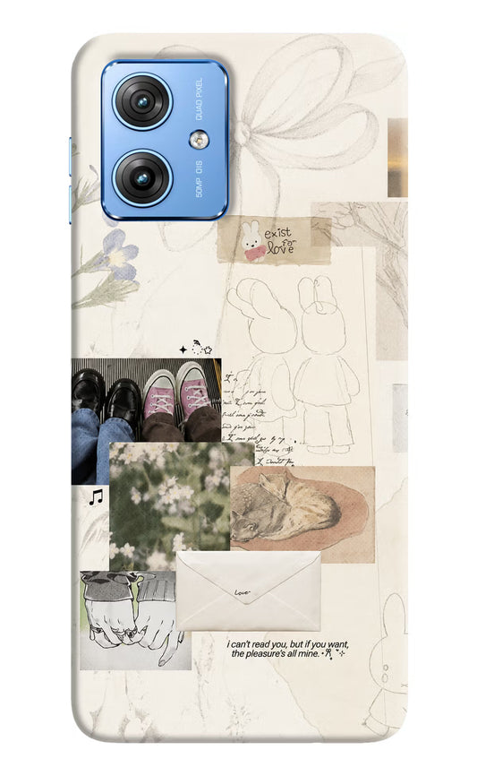 Soft Aesthetic Moto G64 5G Hard Case Back Cover by Casekaro