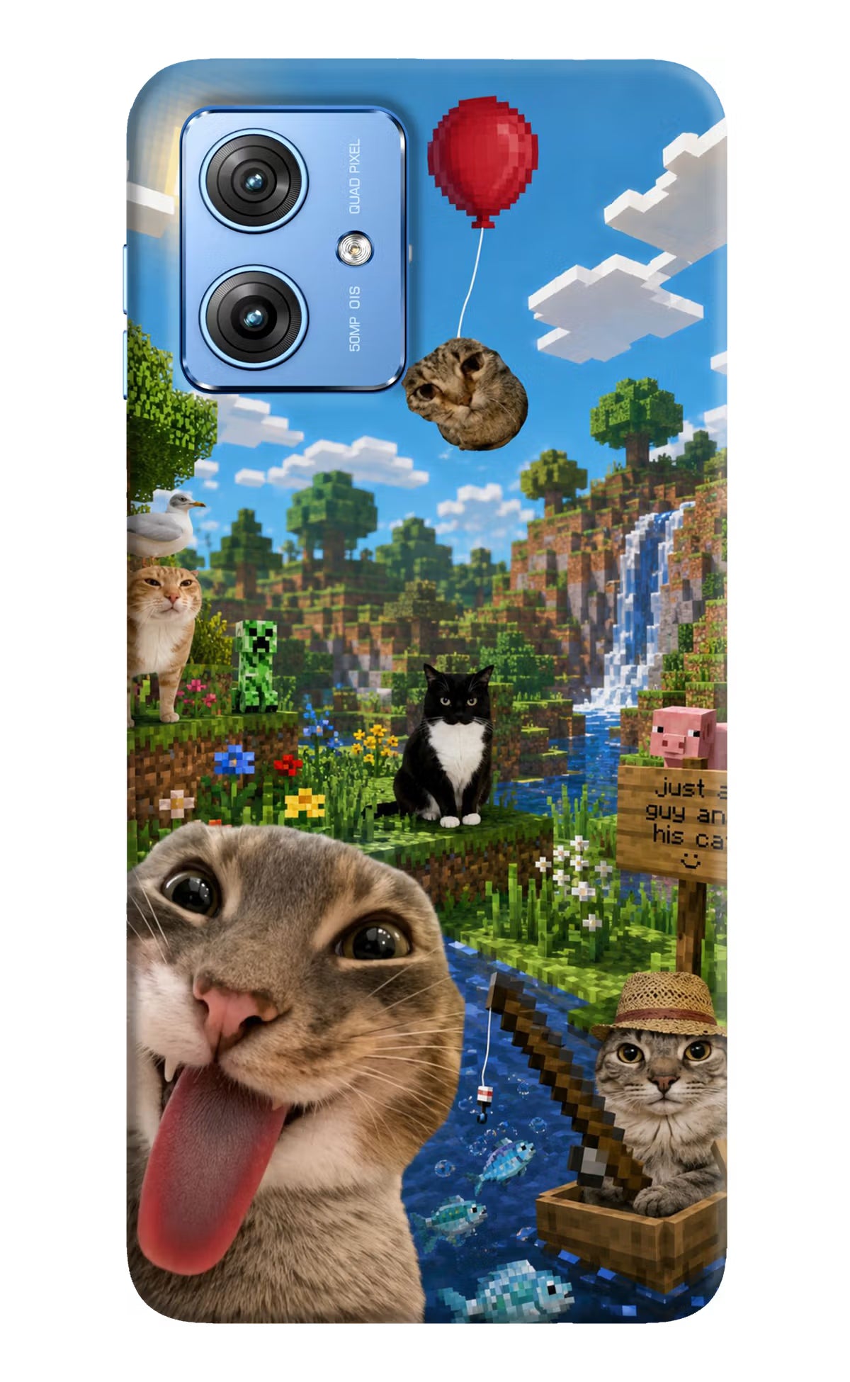 Minecraft Cat Chaos Moto G64 5G Back Cover