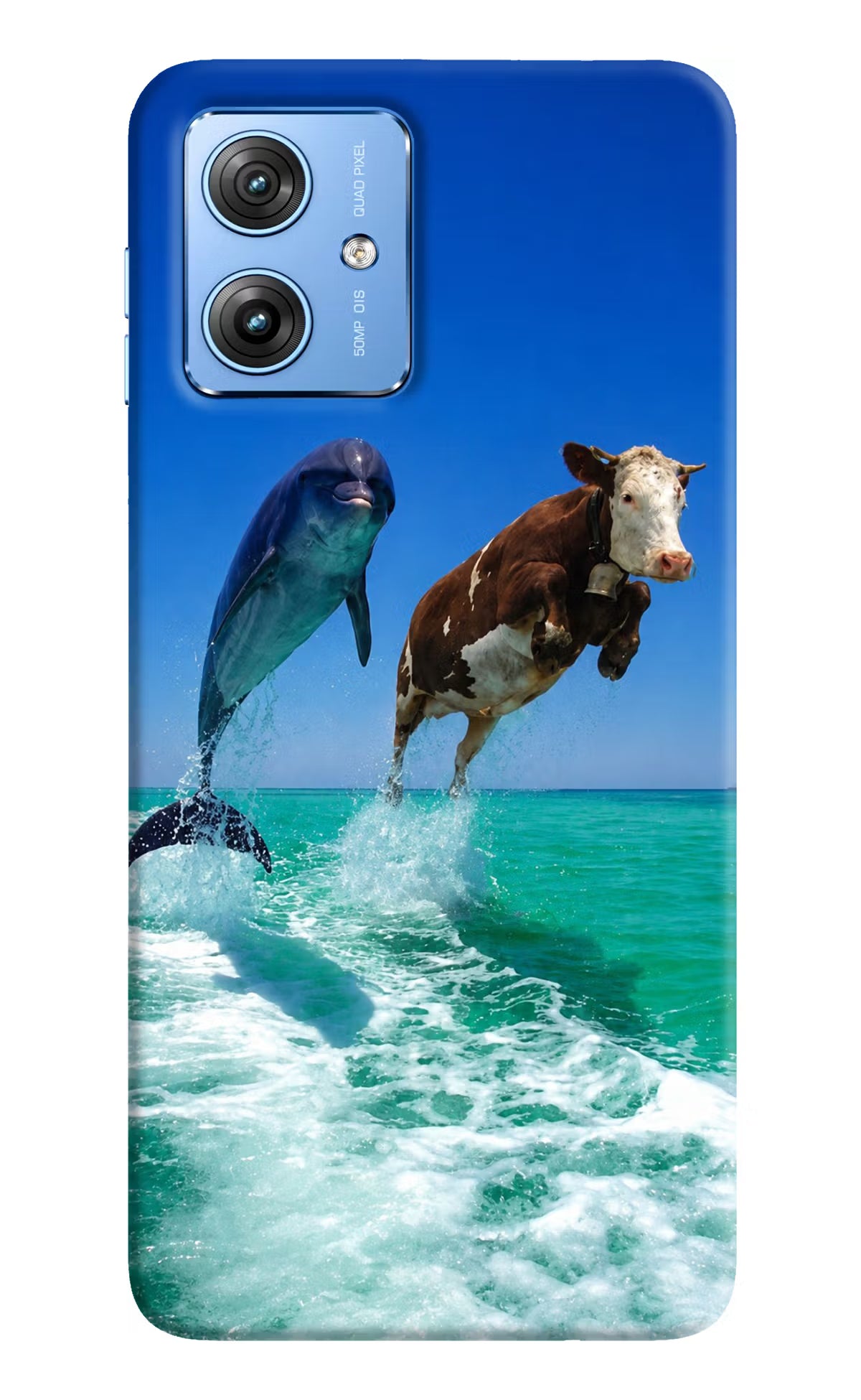 Dolphin vs Cow Moto G64 5G Back Cover