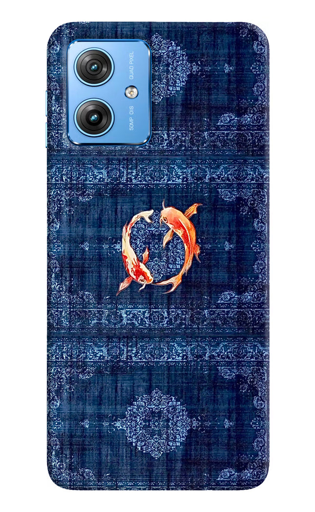 Koi Blue Moto G64 5G Hard Case Back Cover by Casekaro